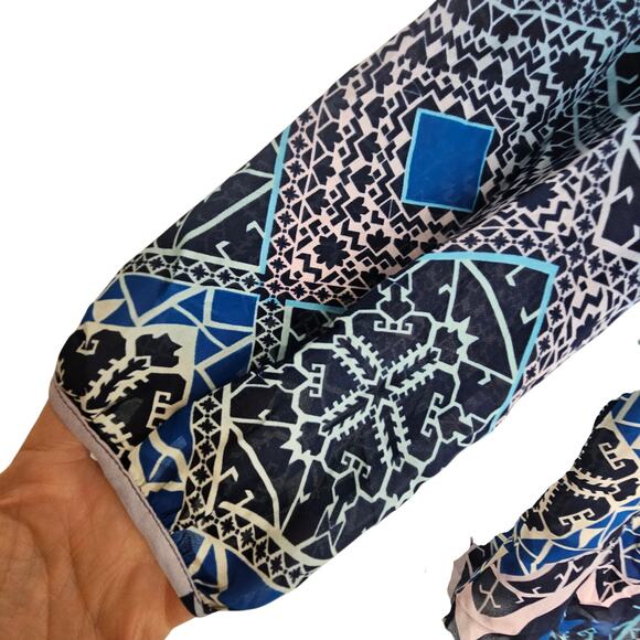 Anthropologie Leifsdottir Jerez Silk Blouse Artsy Geometric Maximalist 6 Luxury - Picture 5 of 10